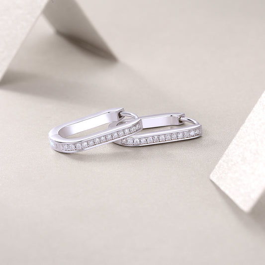 1Reincarnation - Fashionable And Luxurious Diamond Jewelry With Moissanite S925 Sterling Silver And Platinum - plated Stud Earrings Prohibit TikTok sales - 5 - cjdropshipping
