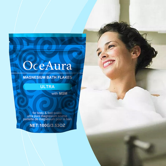 OceAura Magnesium Bath Salt Sheets For Daily Cleaning, Nourishing, Comfort, Gentlness And Discomfort Relief. Shower Bag And Bath Sheets - 5 - CJ