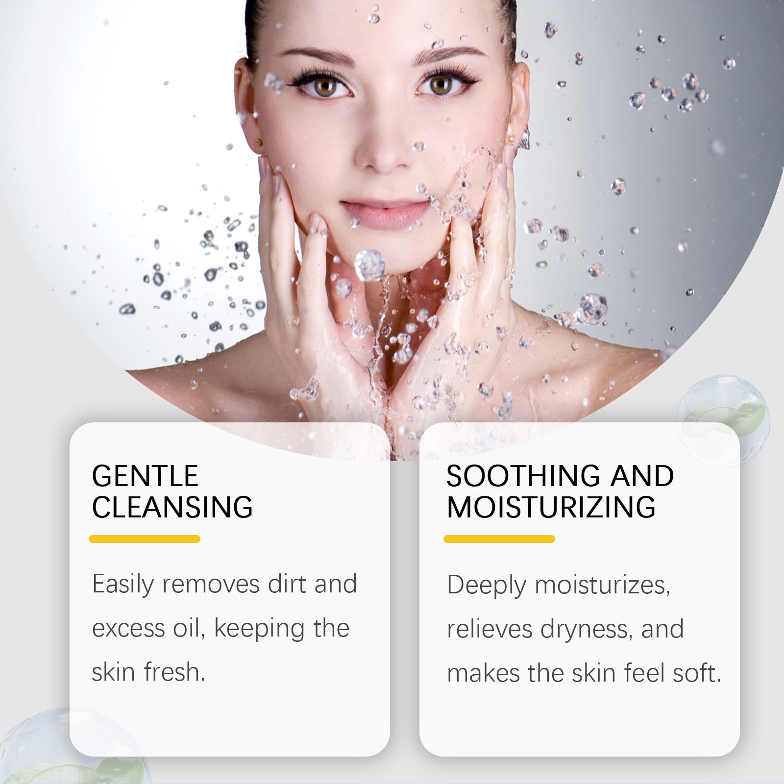 EELHOE Amino Acid Cleanser, Gentle Cleansing Facial Skin Moisturizing And Nourishing Skin Care Cleanser - 5 - CJ