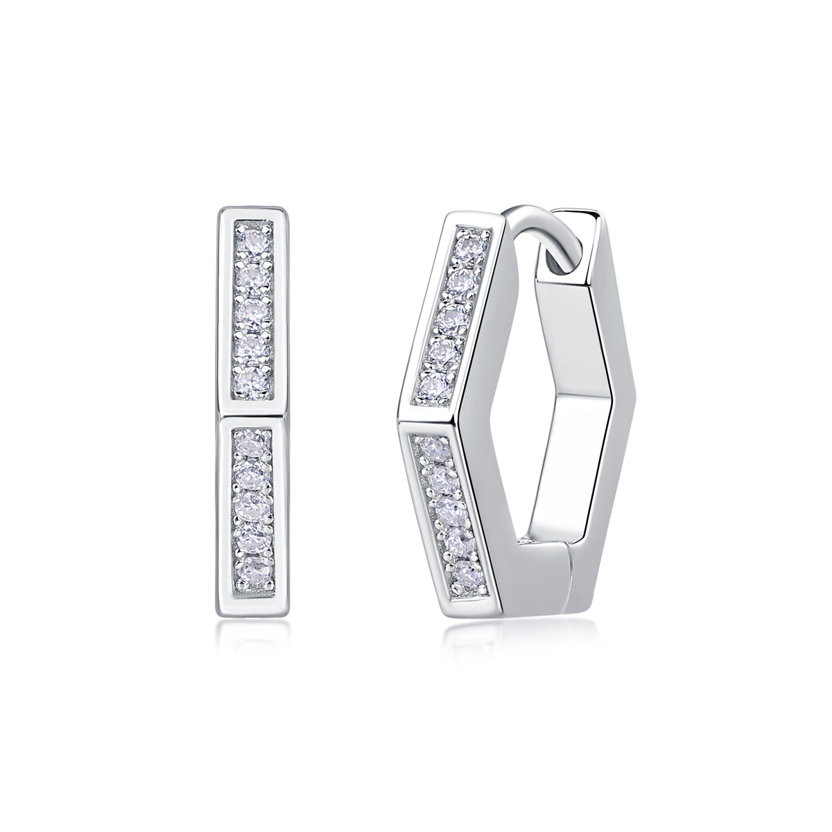 1State Of Mind - Fashionable And Luxurious Diamond Jewelry Set With Moissanite S925 Sterling Silver And Platinum - plated Stud Earrings Prohibit TikTok sales - 5 - cjdropshipping