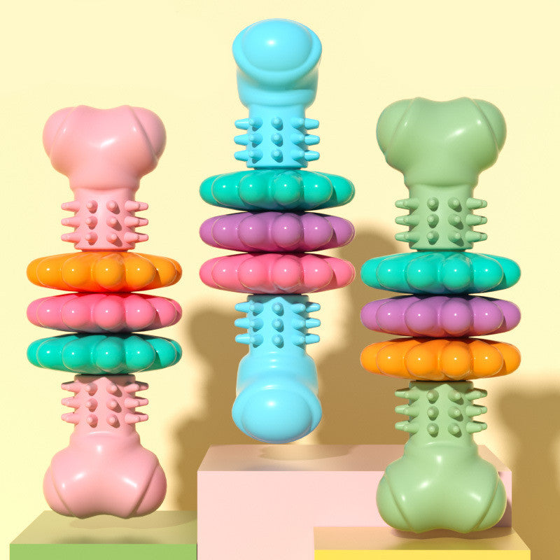 Dog Chew Toy Dog Bone Type  Dogs Teeth Cleaning Toys Indestructible TPR Bone Chewing Bite Resistant Teething Toys  Pet Products - 0 - CJ
