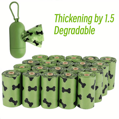 Environmentally Friendly Biodegradable Pet Litter Bags Dog Waste Bags With Dog Poop Bag Dispenser Dog Poop Bags Thickened Poop Bags Leak - Proof Dog Waste Bags For Pet Supplies - 5 - CJ