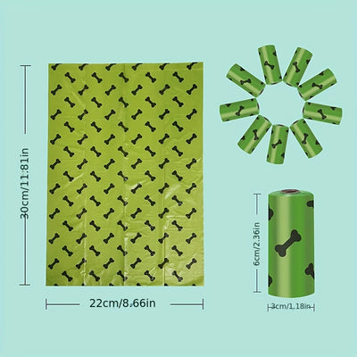 Environmentally Friendly Biodegradable Pet Litter Bags Dog Waste Bags With Dog Poop Bag Dispenser Dog Poop Bags Thickened Poop Bags Leak - Proof Dog Waste Bags For Pet Supplies - 5 - CJ