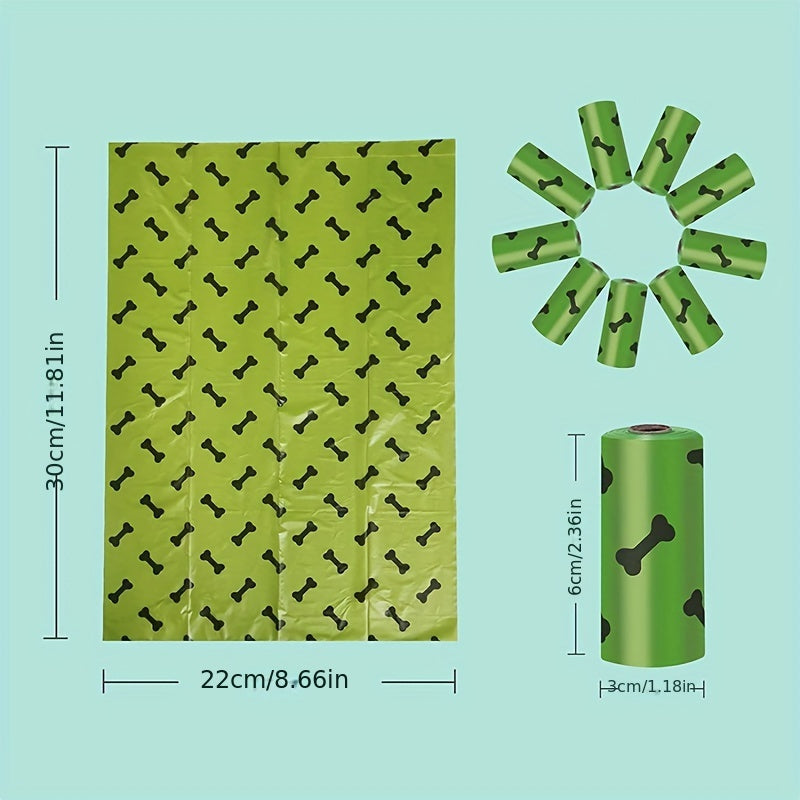 Environmentally Friendly Biodegradable Pet Litter Bags Dog Waste Bags With Dog Poop Bag Dispenser Dog Poop Bags Thickened Poop Bags Leak - Proof Dog Waste Bags For Pet Supplies - 5 - CJ