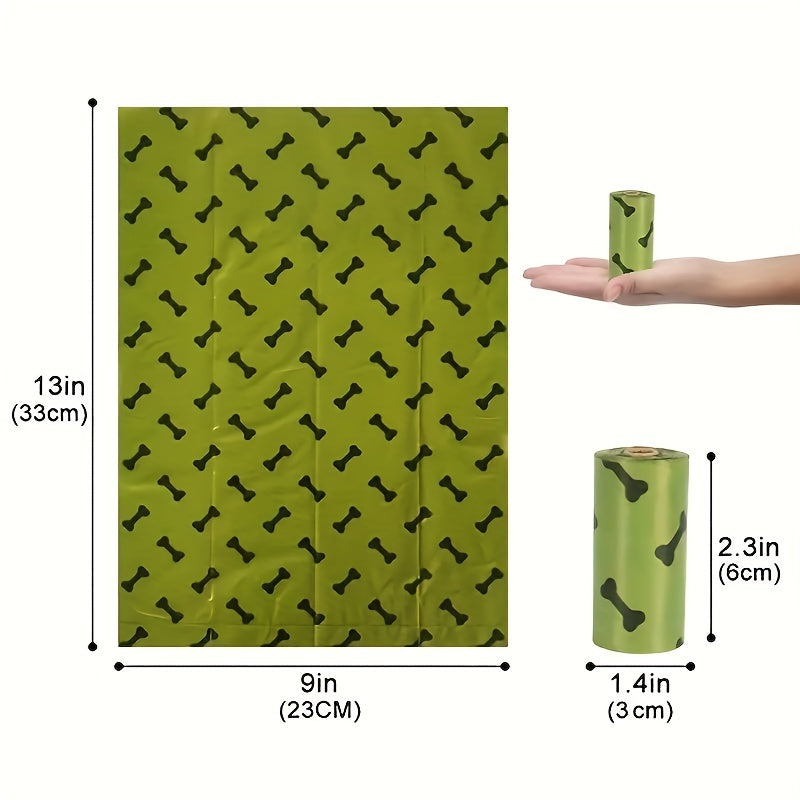 Environmentally Friendly Biodegradable Pet Litter Bags Dog Waste Bags With Dog Poop Bag Dispenser Dog Poop Bags Thickened Poop Bags Leak - Proof Dog Waste Bags For Pet Supplies - 5 - CJ