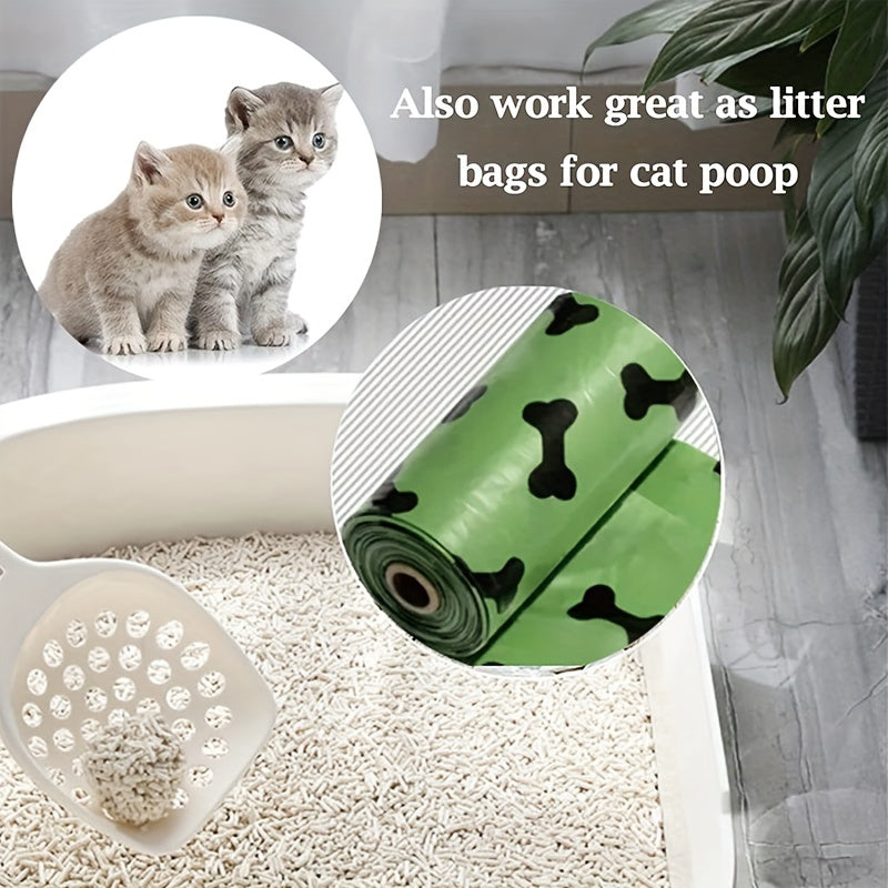 Environmentally Friendly Biodegradable Pet Litter Bags Dog Waste Bags With Dog Poop Bag Dispenser Dog Poop Bags Thickened Poop Bags Leak - Proof Dog Waste Bags For Pet Supplies - 5 - CJ