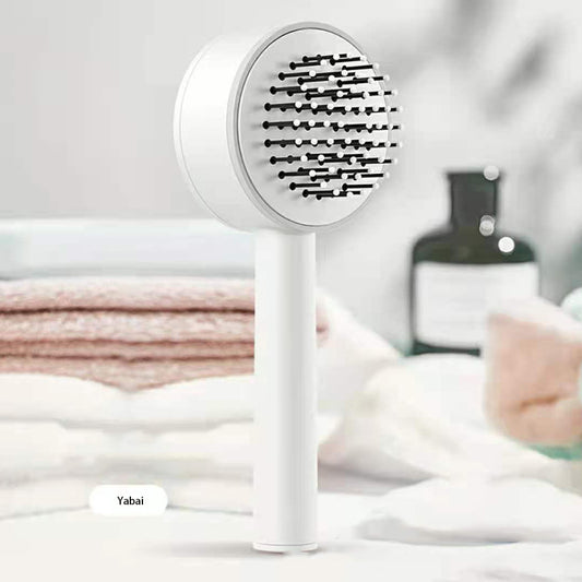 One - key Self - cleaning Hair Brush For Women Curly Hair Brush  Anti - Static Airbag Massage Comb  Airbag Massage Scalp Comb Professional Detangling One - key Self - cleaning - 5 - CJ