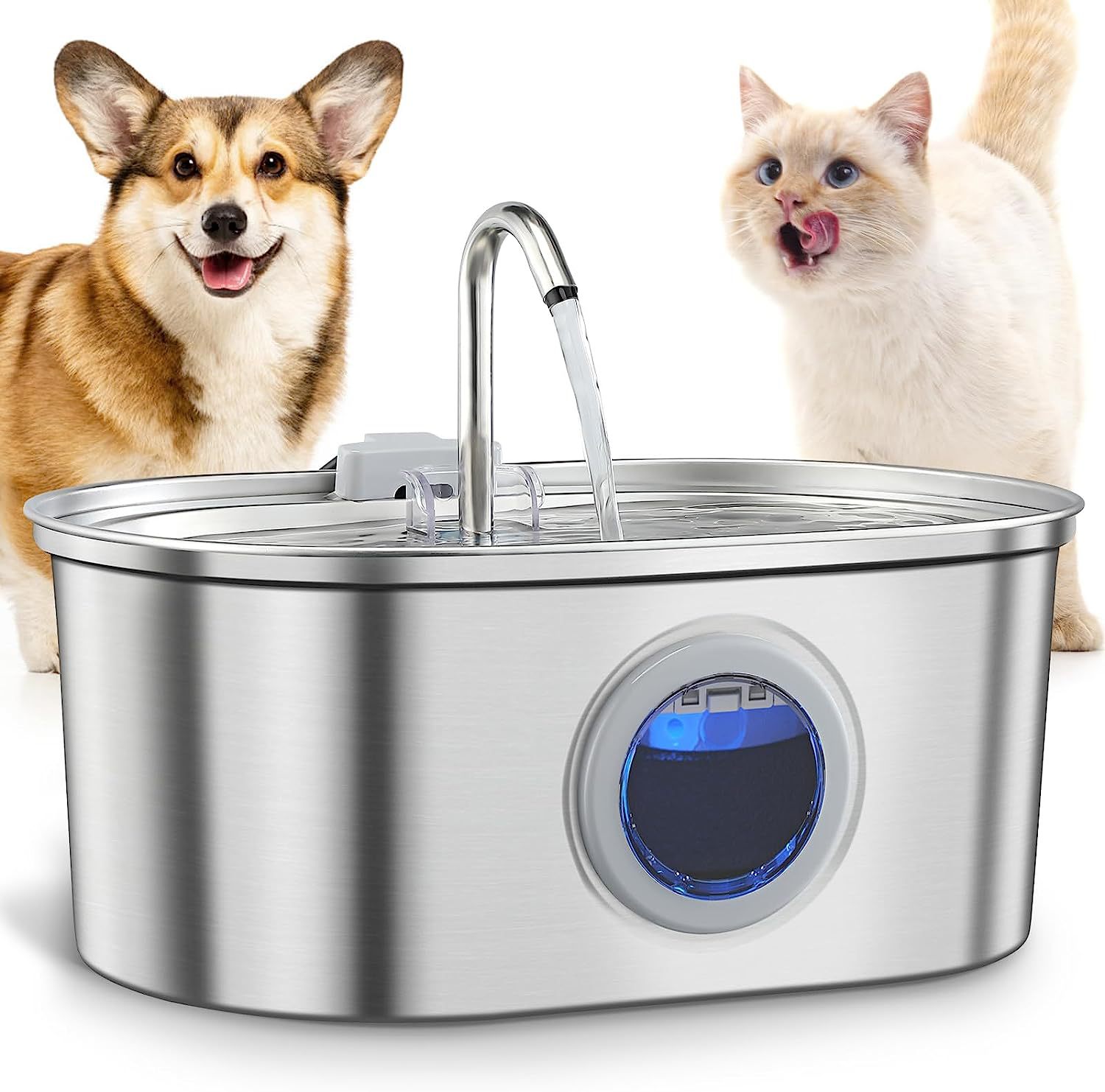 Water Feeder Stainless Steel Pet Water Dispenser - 0 - CJ