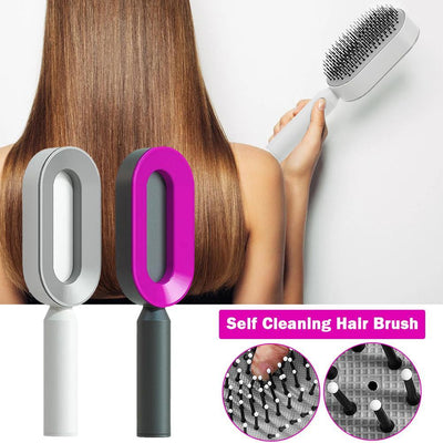 Women Fashion 3D Hair Growth Comb Hairbrush Self - Cleaning Hair Brush  Self Cleaning Hair Brush For Women Massage Scalp Promote Blood Circulation Anti Hair Loss - 5 - CJ