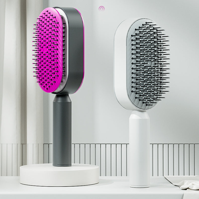 Women Fashion 3D Hair Growth Comb Hairbrush Self - Cleaning Hair Brush  Self Cleaning Hair Brush For Women Massage Scalp Promote Blood Circulation Anti Hair Loss - 5 - CJ
