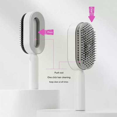 Women Fashion 3D Hair Growth Comb Hairbrush Self - Cleaning Hair Brush  Self Cleaning Hair Brush For Women Massage Scalp Promote Blood Circulation Anti Hair Loss - 5 - CJ