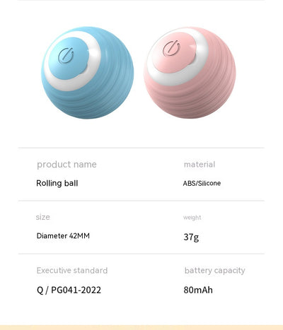 Automatic Moving Bouncing Rolling Ball Smart Cat Toy Ball Self - Moving Kitten Toy For Indoor Cat Kitten - 0 - CJ