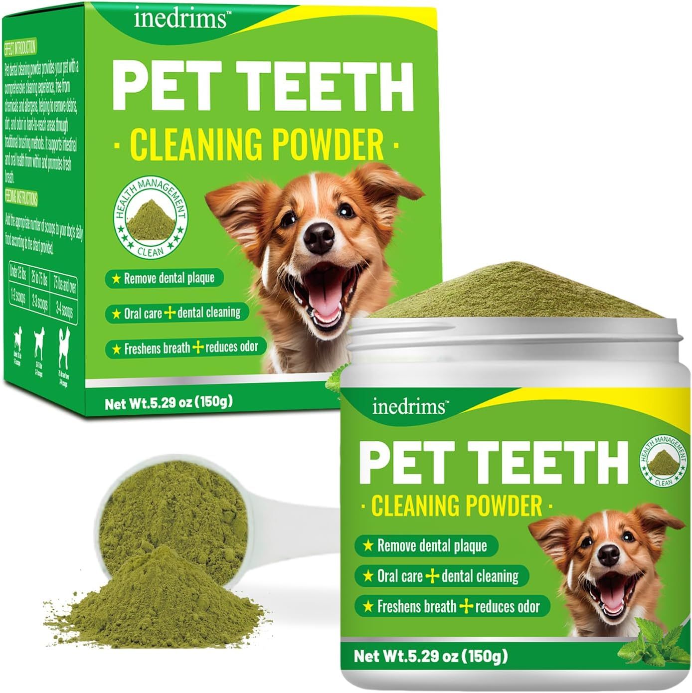 Pet Dental Powder - Freshens Breath, Protects Gums And Strengthens Teeth. An Essential For Daily Oral Care And General Dental Care. - 5 - CJ