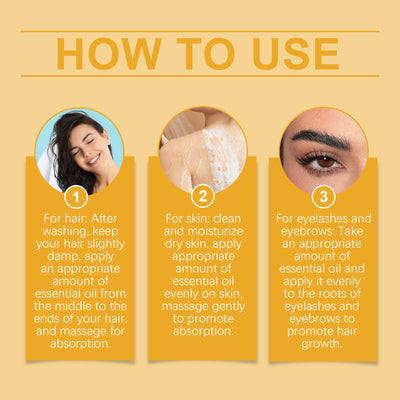 OUHOE Organic Castor Oil, Moisturizes And Hydrates Hair, Eyebrows, Skin, Body Multi - Effect Care Gentle Massage - 5 - CJ