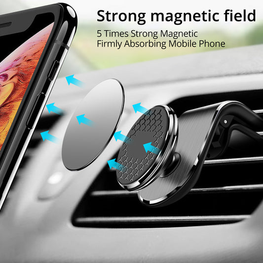 Magnetic Car Phone Holder Air Vent Magnet Mount Smartphone Phone Holder Car Rotation Bracket - 0 - CJ