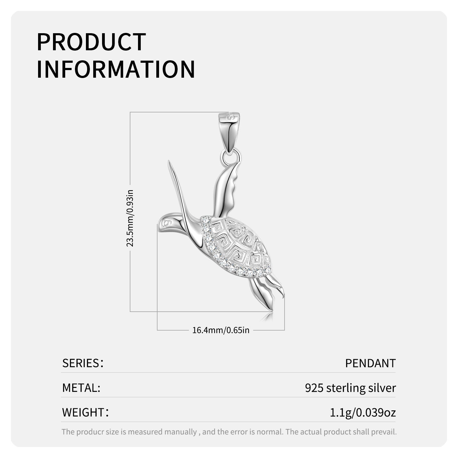 Turtle Necklace Women's Versatile Ins Style S925 Sterling Silver Sterling Silver Collar Chain Sweater Chain Jewelry - 4 - CJ