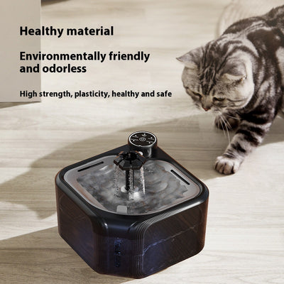 Stainless Steel Pet Water Dispenser Wireless Induction Automatic Water Outlet - 0 - CJ