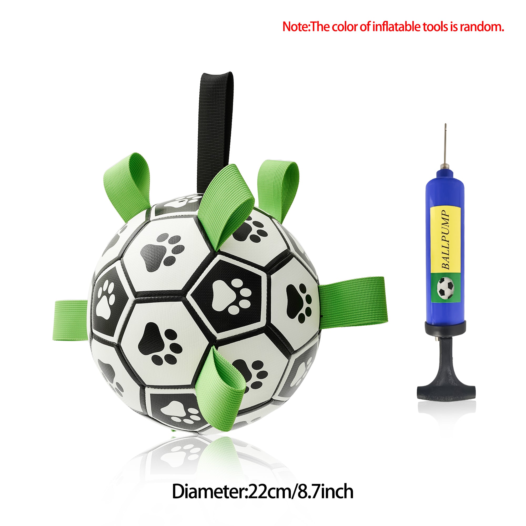 Interactive Dog Football Toy Soccer Ball Inflated Training Toy For Dogs Outdoor Border Collie Balls For Large Dogs Pet Supplies - 4 - CJ