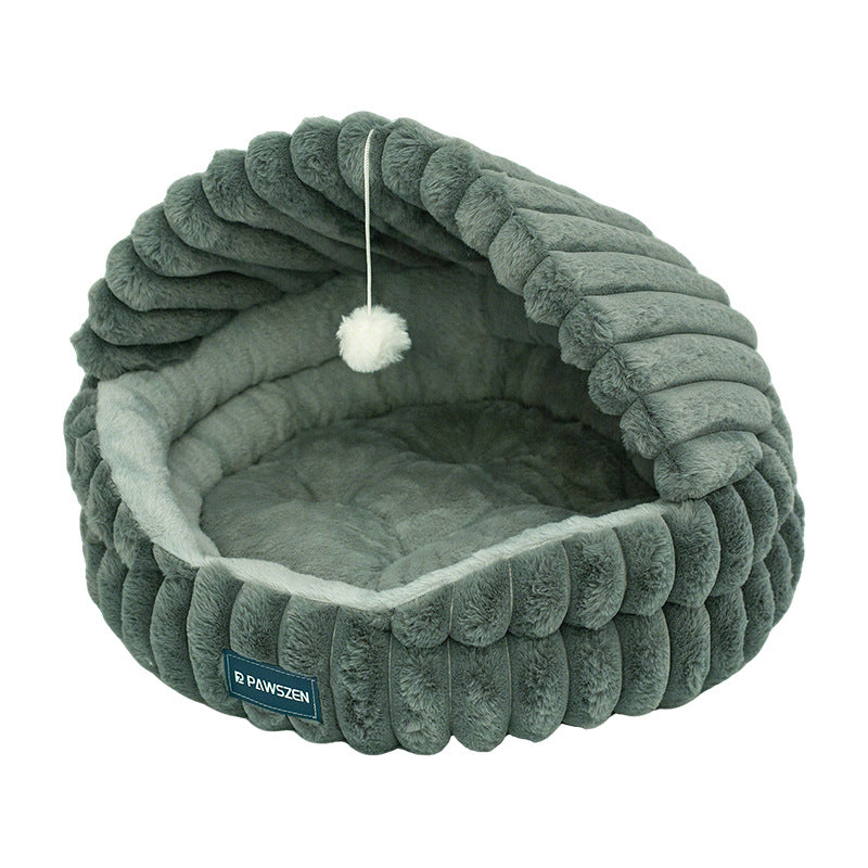 Large Cat Nest Warm Pet Bed - 0 - CJ