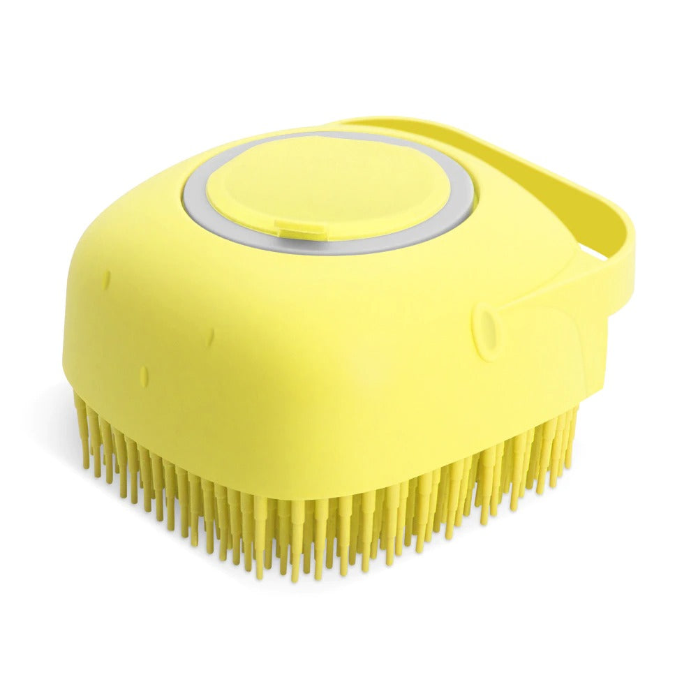 Pet Dog Shampoo Massager Brush Cat Massage Comb Grooming Scrubber Shower Brush For Bathing Short Hair Soft Silicone Brushes - 5 - CJ