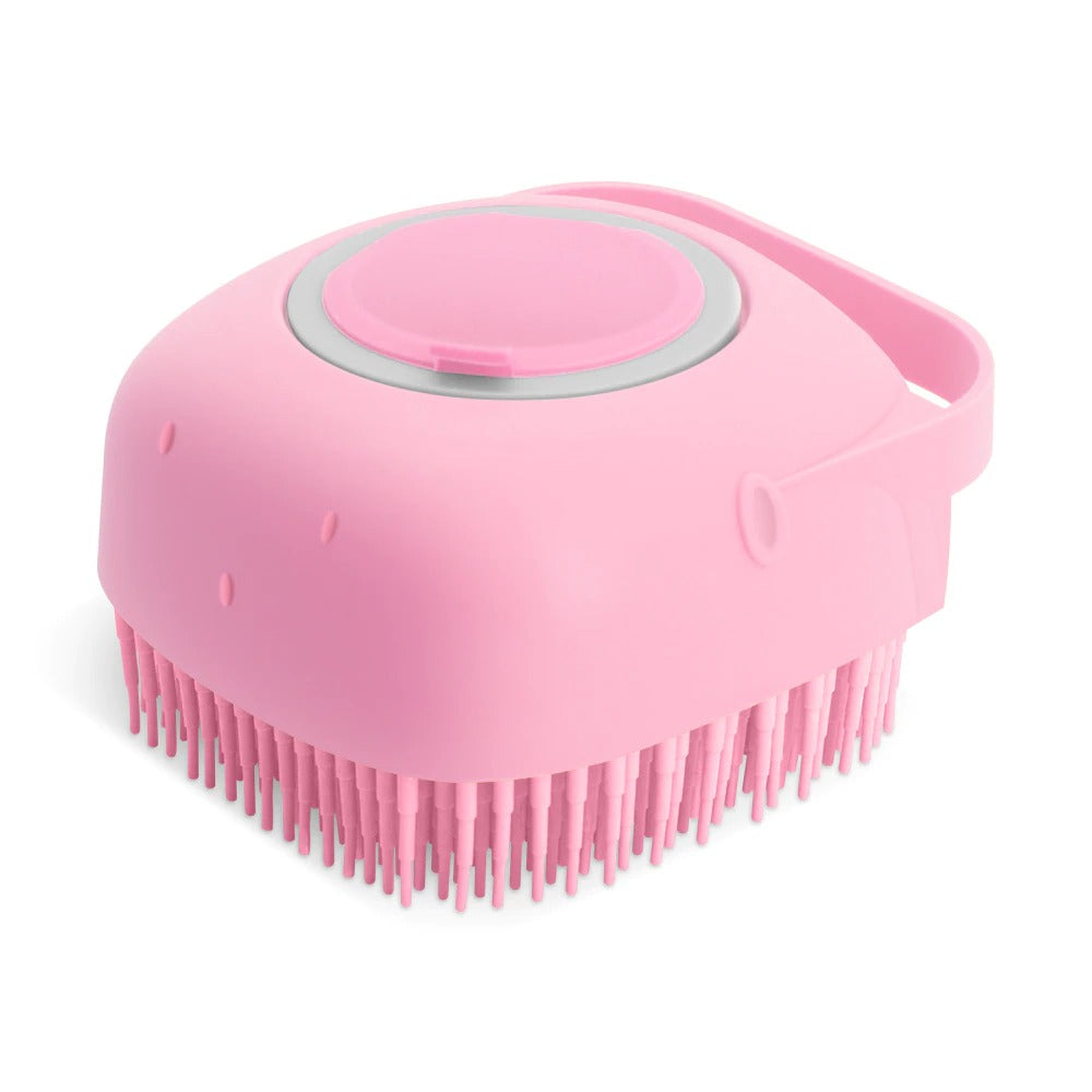 Pet Dog Shampoo Massager Brush Cat Massage Comb Grooming Scrubber Shower Brush For Bathing Short Hair Soft Silicone Brushes - 5 - CJ
