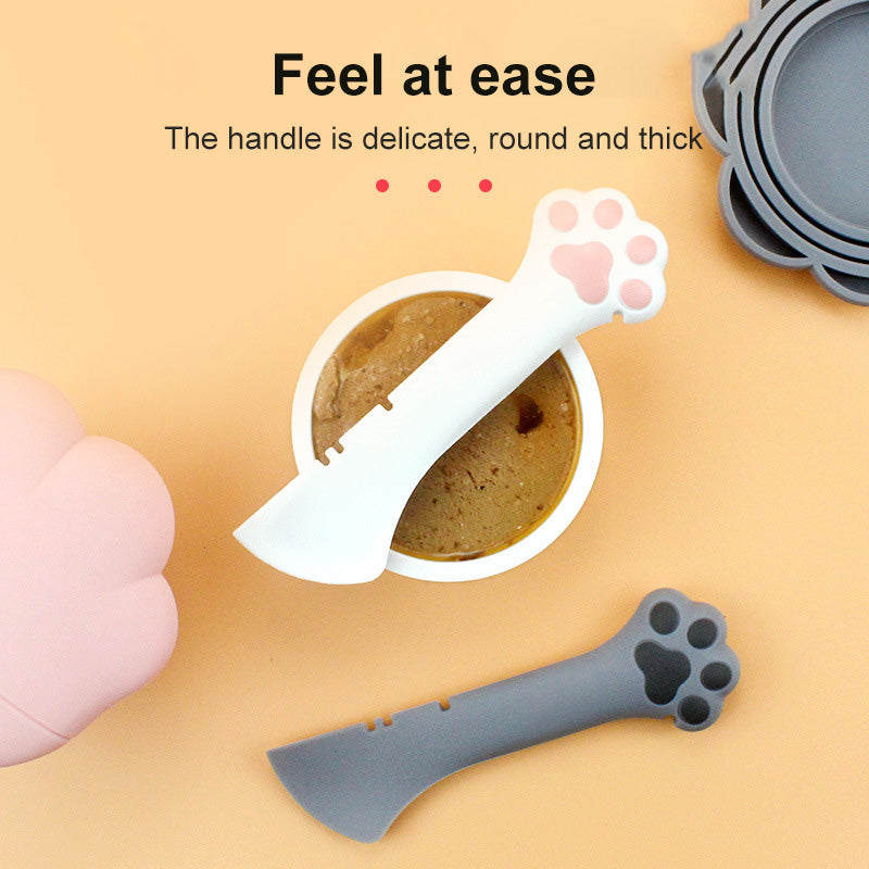 Multifunction Pet Canned Spoon Jar Opener Puppy Feeding Mixing Wet Dry Scoop Cat Dog Accessories Feeder Shovel Pets Tableware Multifunction Pet Canned Spoon Jar Opener Puppy - 5 - CJ