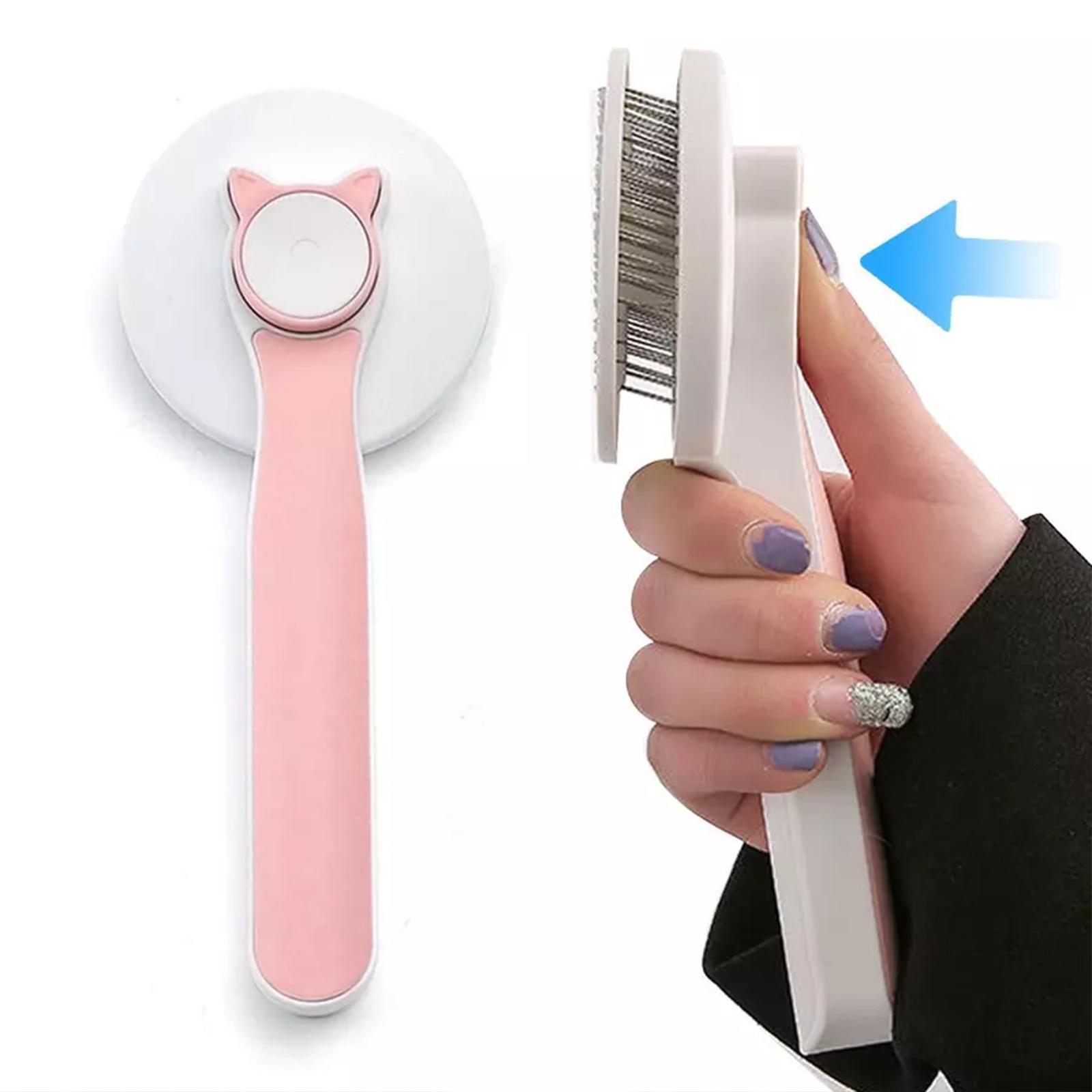 Pet Self Cleaning Cat Brushes, Cat Grooming Brush For Dogs Cats For Long Haired & Short Hair Gently To Remove Loose Undercoat, Mats Tangled - 5 - CJ