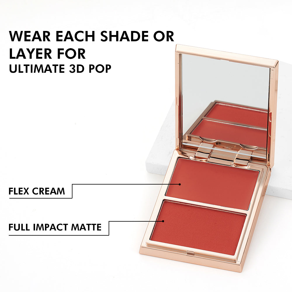 PHOFAY Double - Take Cream & Powder Blush Duo - 4 - CJ