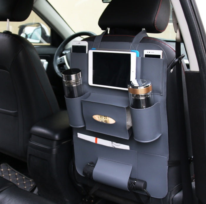 HQ Leather Car Seat Organizers - 0 - CJ - Grey - CJQCQCQC00048 - Grey