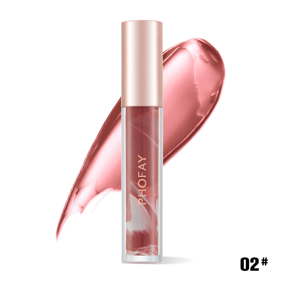 PHOFAY Rose Blooming Hydrating Lip Gloss - 4 - CJ