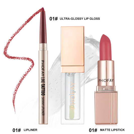 PHOFAY Ultra - Glossy Lip Gloss Matte Lipstick Lipliner - 4 - CJ