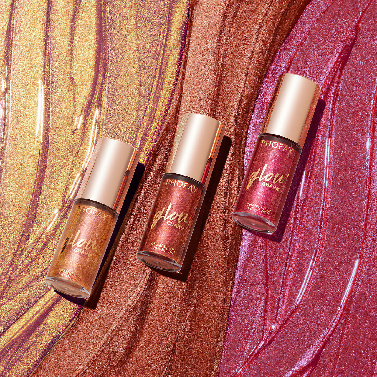 PHOFAY Moisturizing Shimmer Lip Gloss - 4 - CJ