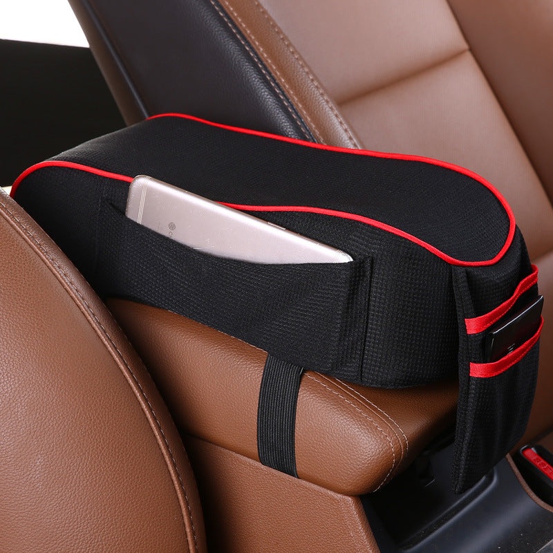 Car accessories armrest box pad - 0 - CJ - Black red - CJQCNBQC00222 - Black red