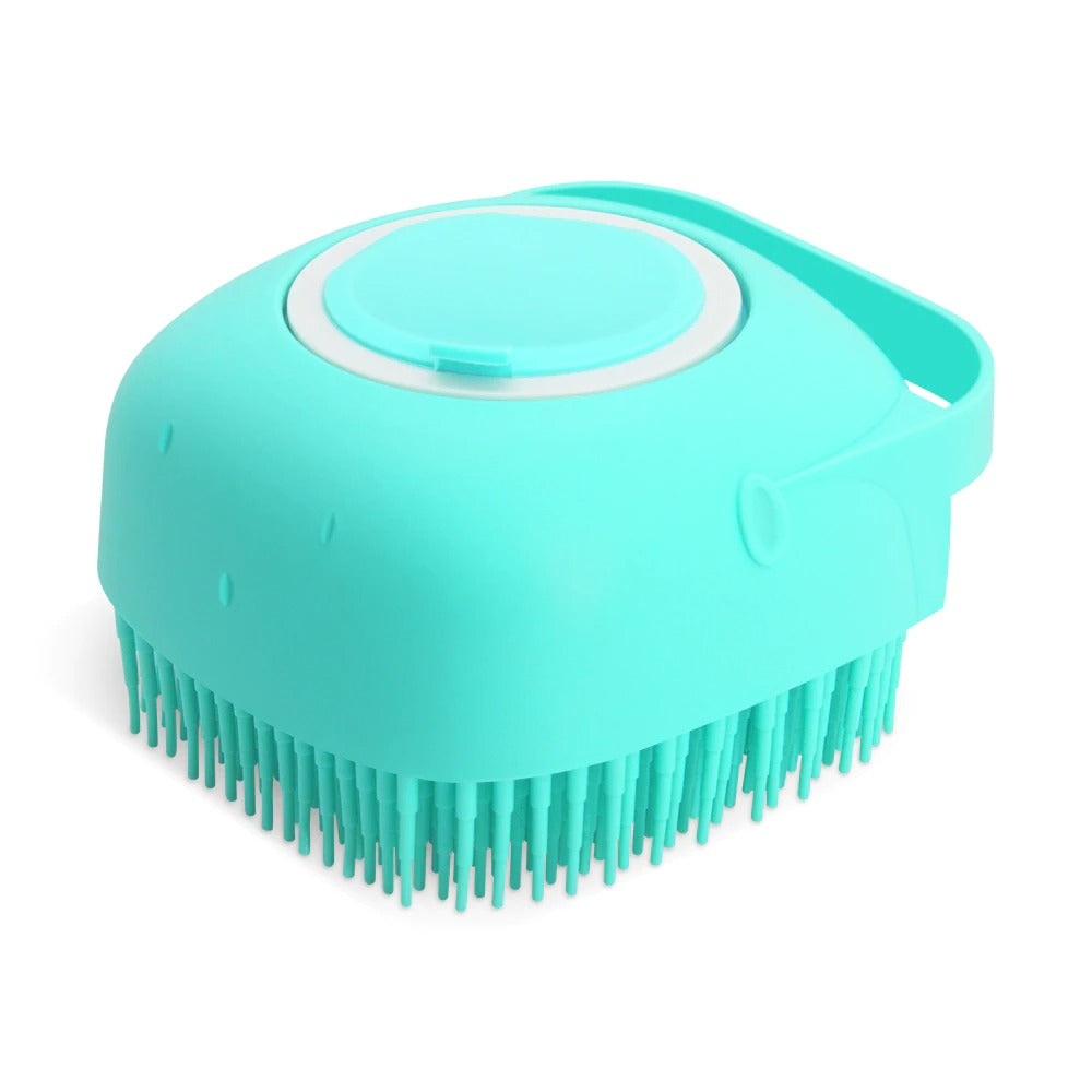Pet Dog Shampoo Massager Brush Cat Massage Comb Grooming Scrubber Shower Brush For Bathing Short Hair Soft Silicone Brushes - 5 - CJ