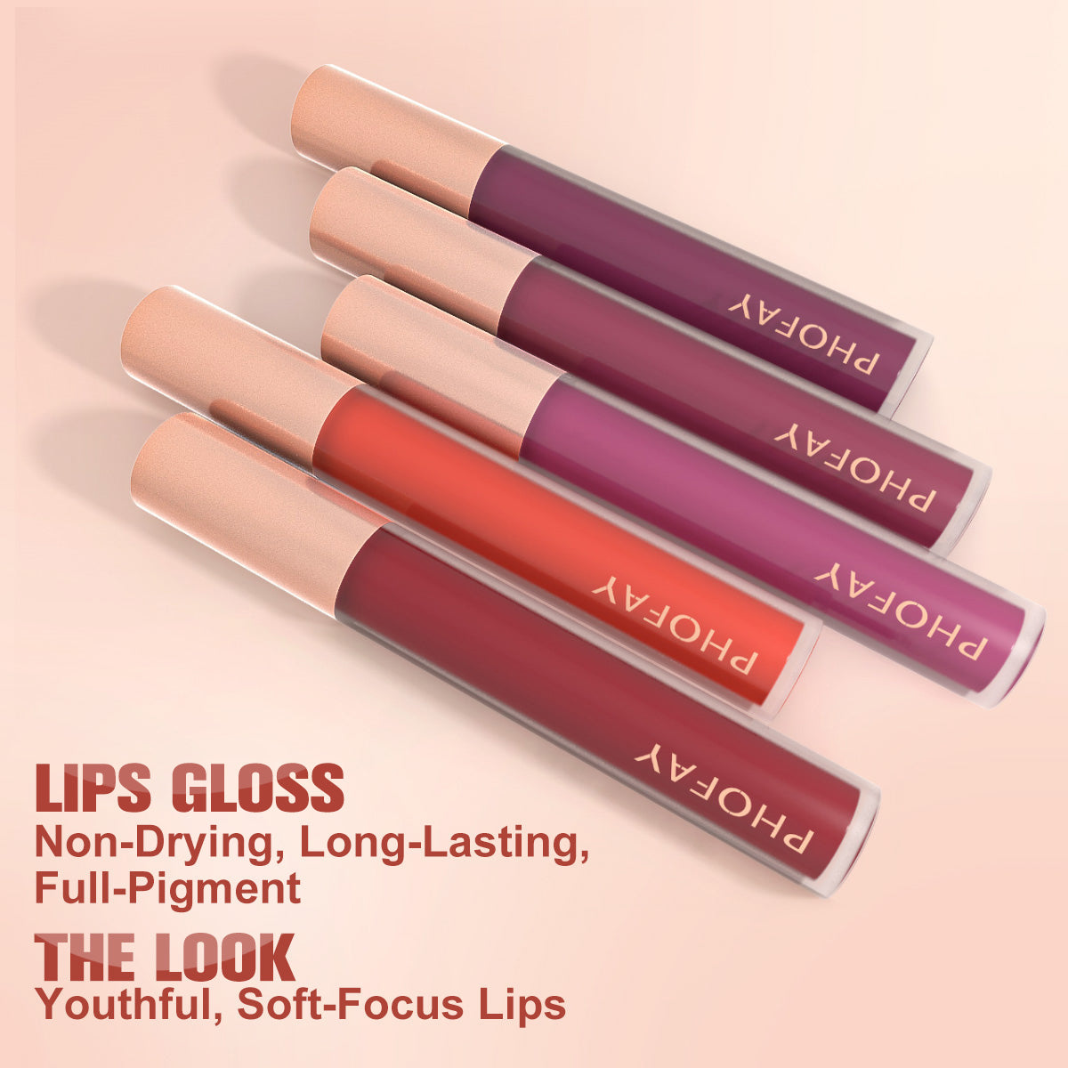 PHOFAY Non - Sticky Lip Gloss - 4 - CJ