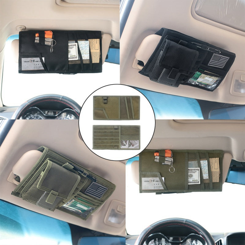 Vehicle Visor Panel Truck Car Sun Visor Organizer CD Bag Holder Car Styling Hunting Accessories - 0 - CJ