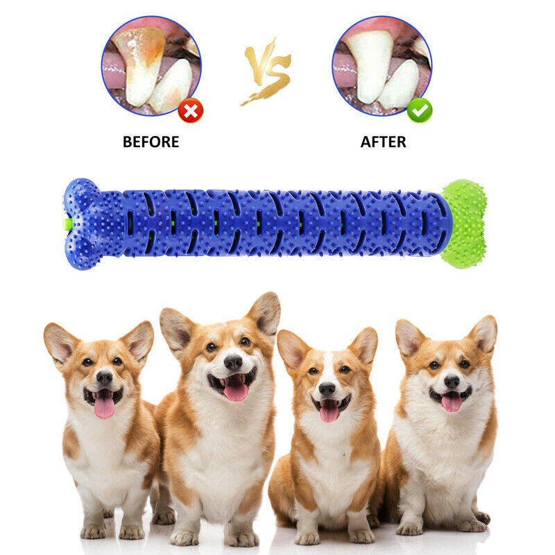 Dog Chew Toys Toothbrush Pets Molar Tooth Cleaning Brushing Stick Doggy Silicone - 5 - CJ