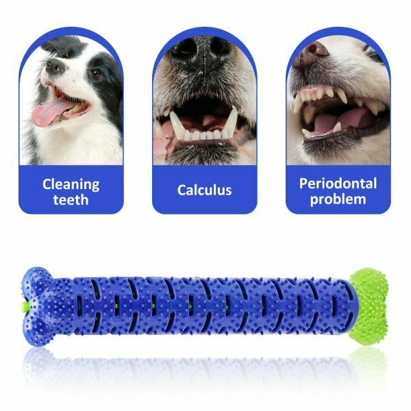 Dog Chew Toys Toothbrush Pets Molar Tooth Cleaning Brushing Stick Doggy Silicone - 5 - CJ