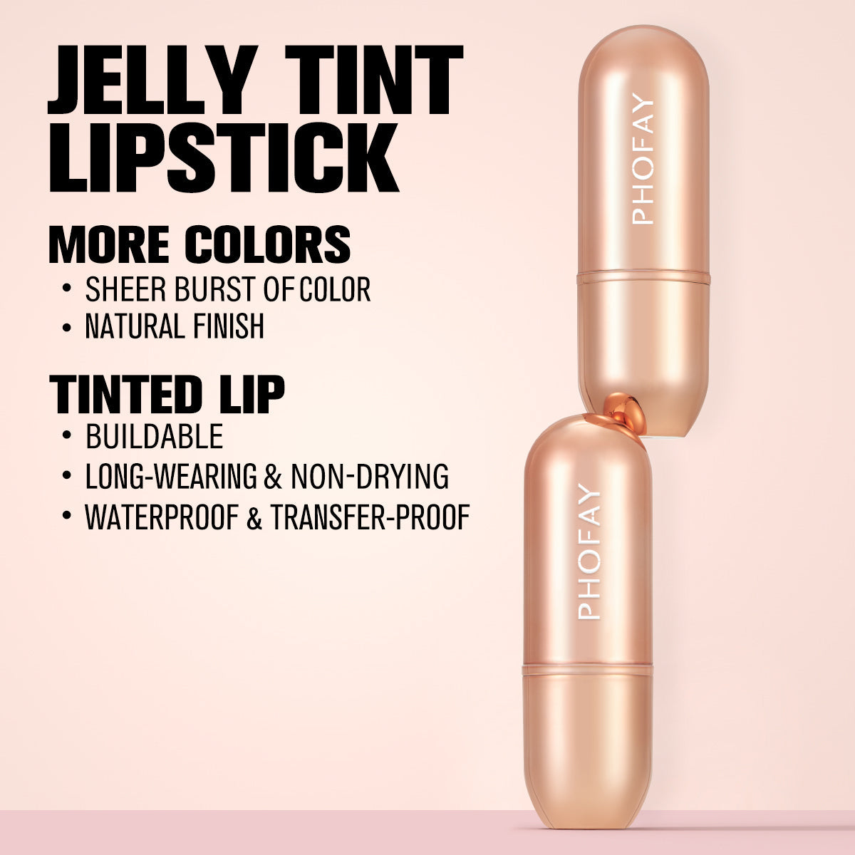 PHOFAY Moisturizing Jelly Warm Lipstick - 4 - CJ