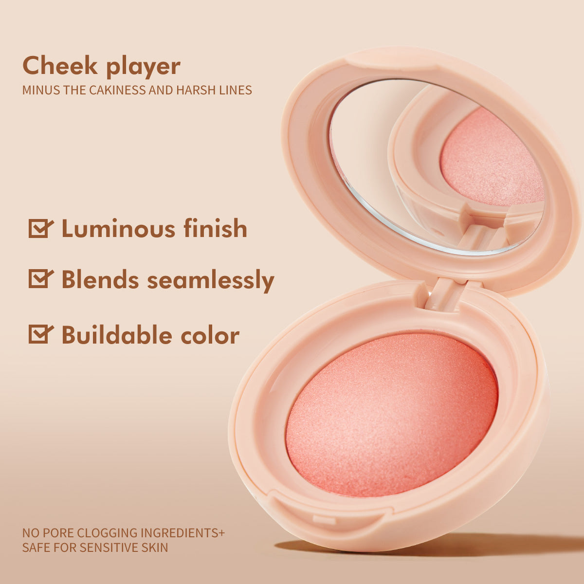 PHOFAY Luminous Powder Blush - 4 - CJ
