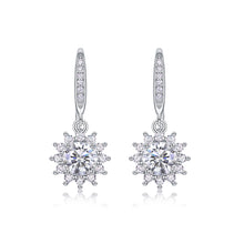 1Qingcheng - A Fashionable And Luxurious Diamond Jewelry Accessory Set With Half - carat Moissan Diamond S925 Sterling Silver And Platinum - plated Stud Earrings Prohibit TikTok sales - 5 - cjdropshipping