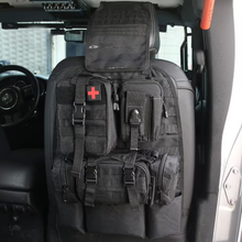 Universal Tactical Vehicle Back Seat Organizer With 3 Detachable Pouches - 5 - CJ