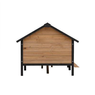 Outdoor Large Wooden Cabin House Style Wooden Dog Kennel With Porch - 5 - CJ
