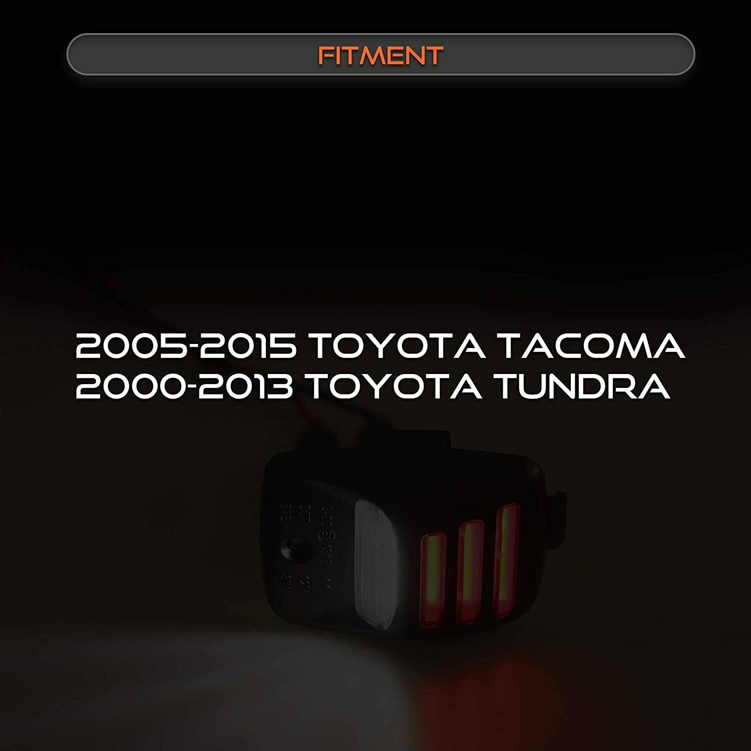 2x RED OLED TUBE LED License Plate Light Lamp For 2005 - 15 Tacoma Tundra - 5 - cjdropshipping