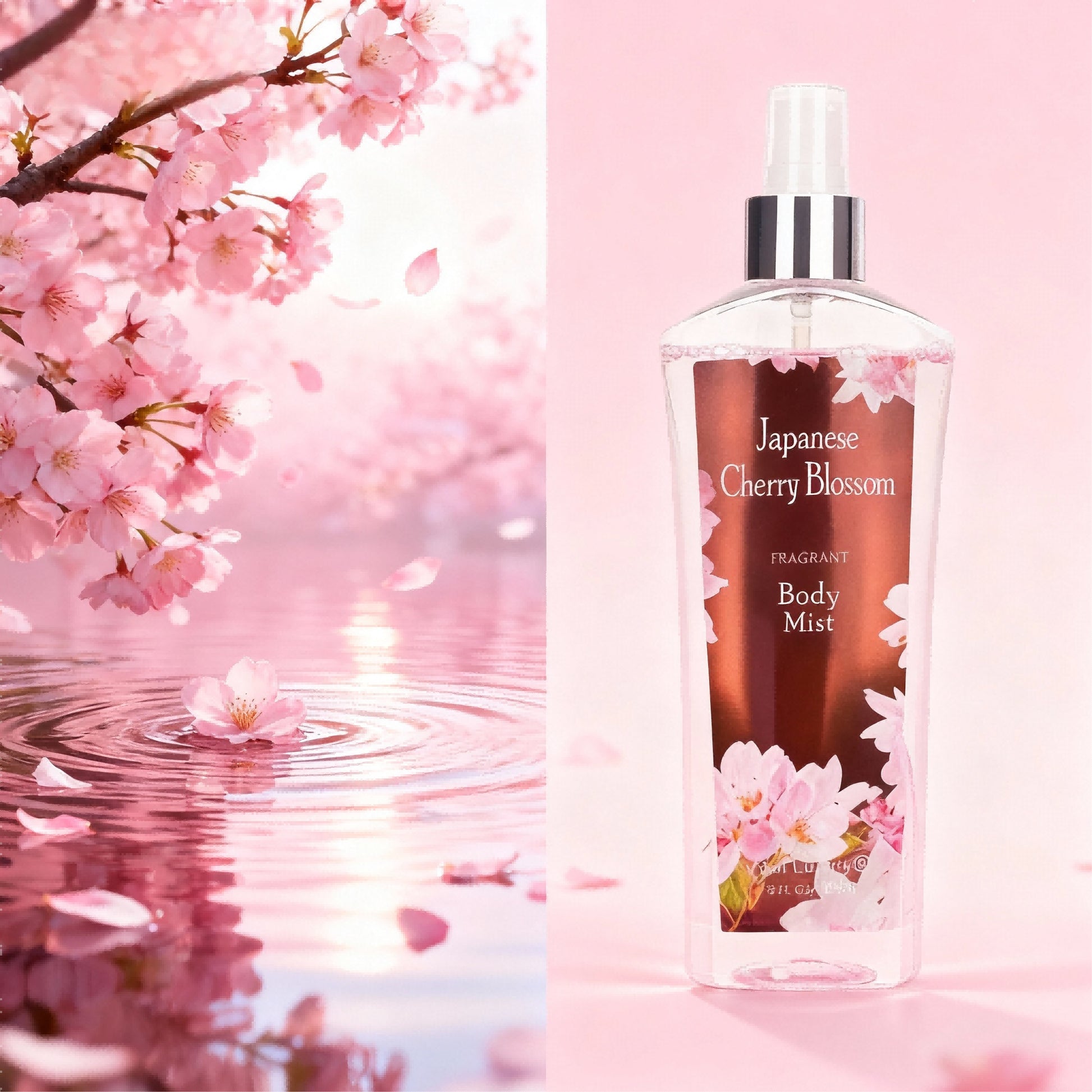 8floz,2-Festival Body Lotion And Spray Set, With A Captivating Cherry Blossom Scent,A Fresh, Sweet, And Elegant Fragrance,The Perfect Holiday Gift For Everyday Use, A Gift Box,And A Holiday, Moth
