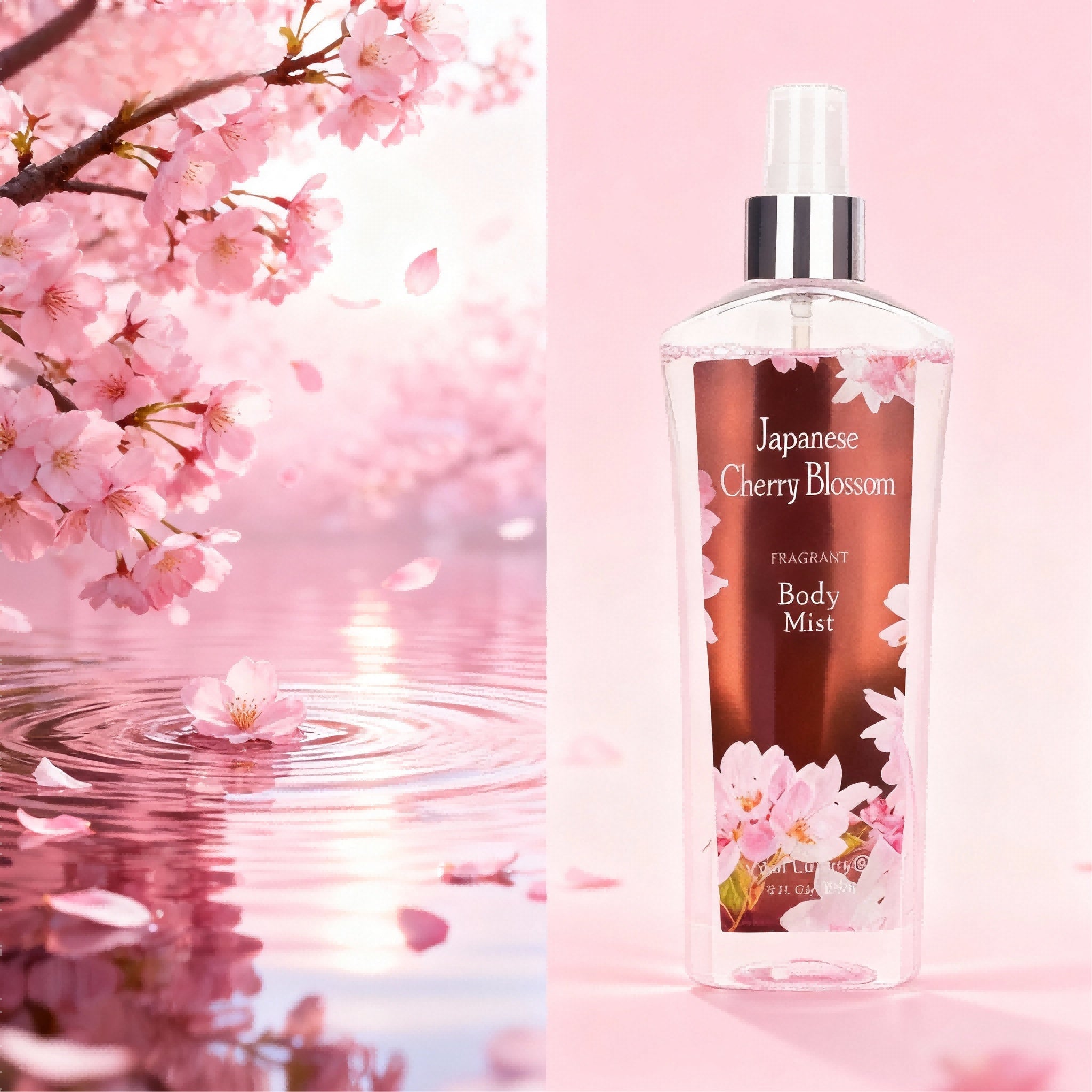 8floz,2-Festival Body Lotion And Spray Set, With A Captivating Cherry Blossom Scent,A Fresh, Sweet, And Elegant Fragrance,The Perfect Holiday Gift For Everyday Use, A Gift Box,And A Holiday, Moth