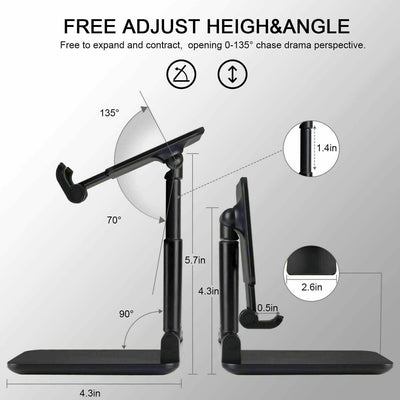 Cell Phone Stand Tablet Mount Fordable Desktop Holder Cradle Dock Mobile Phone Phone Holder Stand, Desktop Cell Phone Holder For IPad Tablet Desk Holder - 5 - CJ