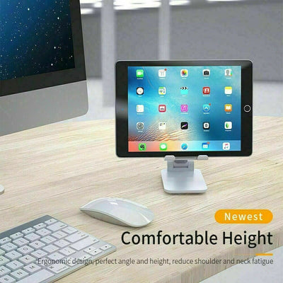Cell Phone Stand Tablet Mount Fordable Desktop Holder Cradle Dock Mobile Phone Phone Holder Stand, Desktop Cell Phone Holder For IPad Tablet Desk Holder - 5 - CJ