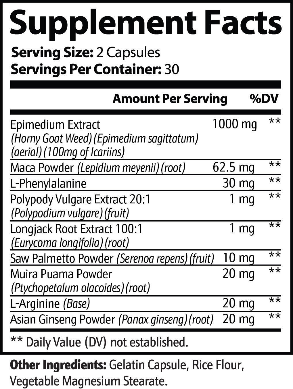 Horny Goat Weed Blend Boosts Libido, Energy, Stamina, And Hormonal Balance Herbal Vitality Support - 5 - CJ