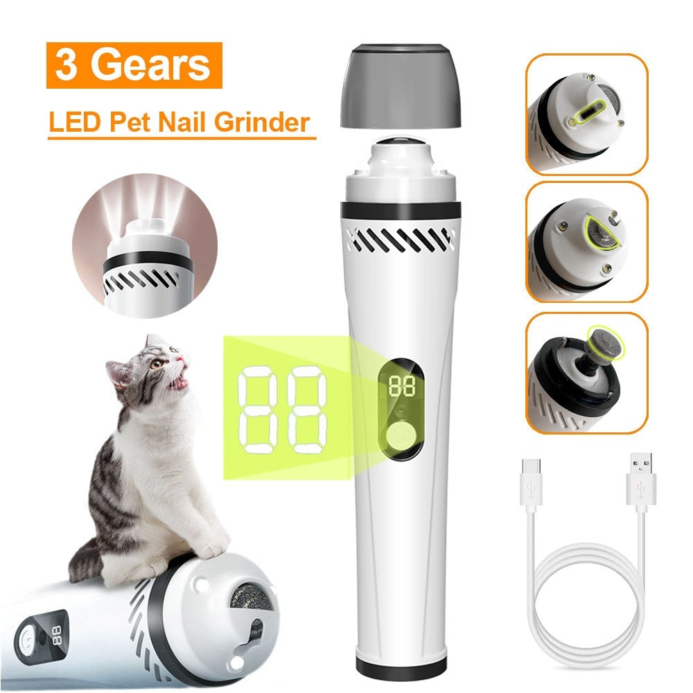 Pet Automatic Nail Piercing Device 3 - speed LED Electric - 0 - CJ